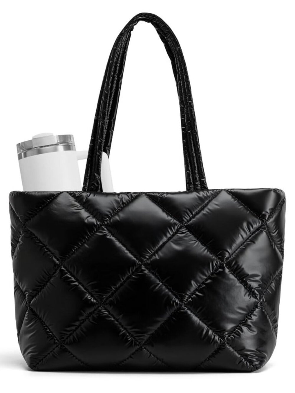 Puffer Tote Bag for Women, 26L Large Lightweight Quilted Handbags